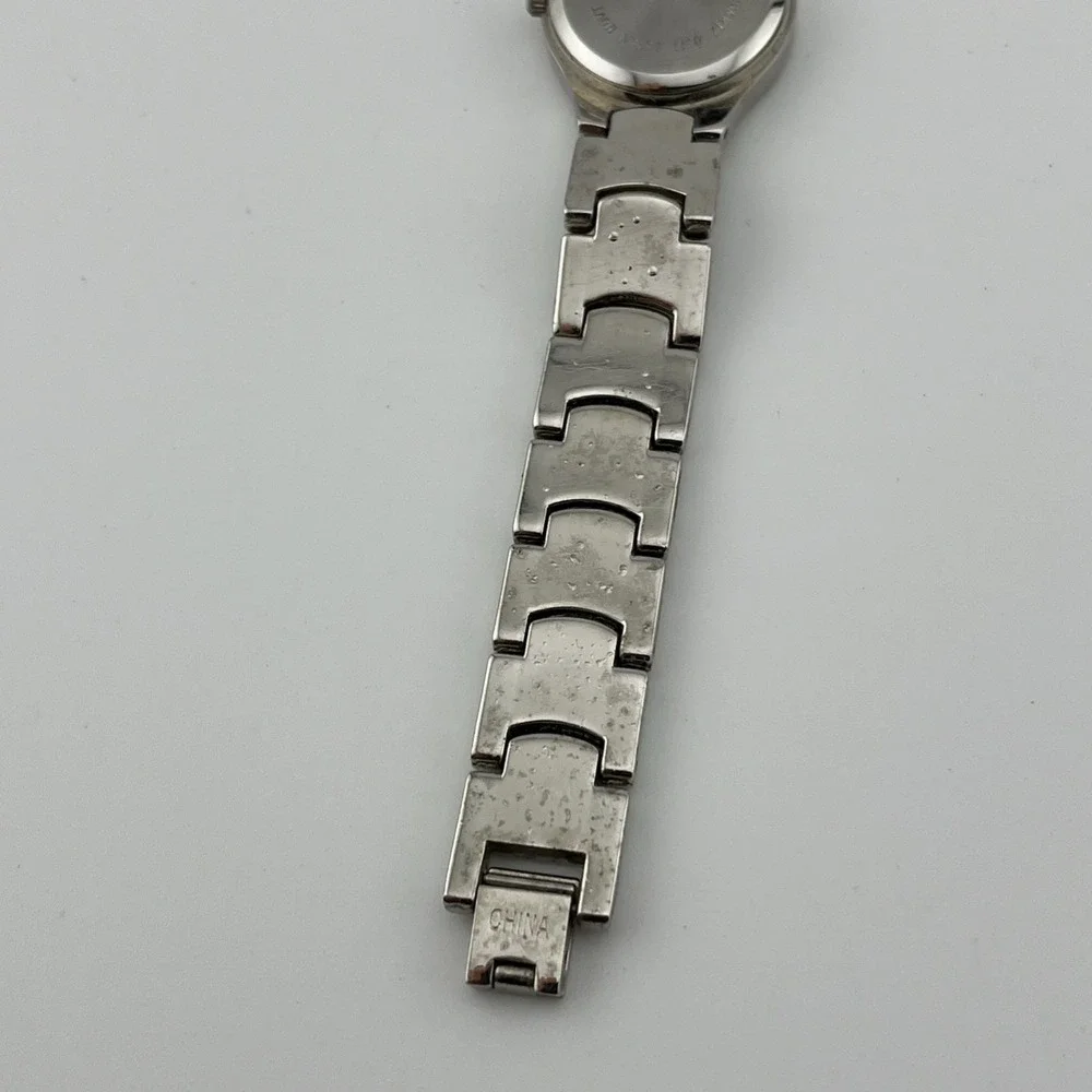 Chalet Watch Women 25mm Case Rhinestone Bezel Silver 6.75